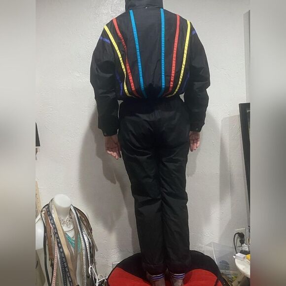 Vintage Skimer Ski Suit With Colorful Stripes - Picture 15 of 15
